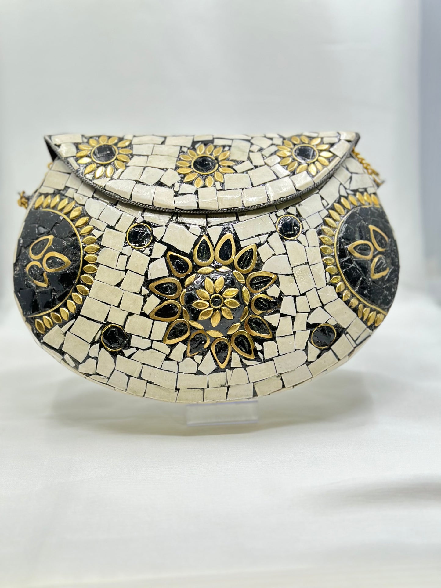 Hand work Matel Mosaic Clutch