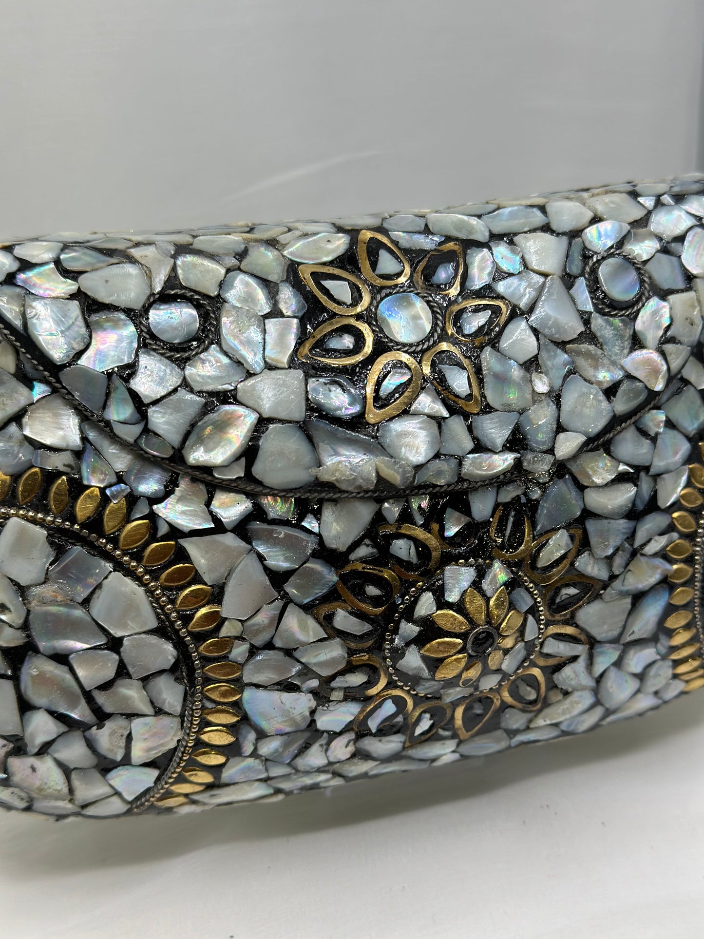 Hand work Matel Mosaic Clutch