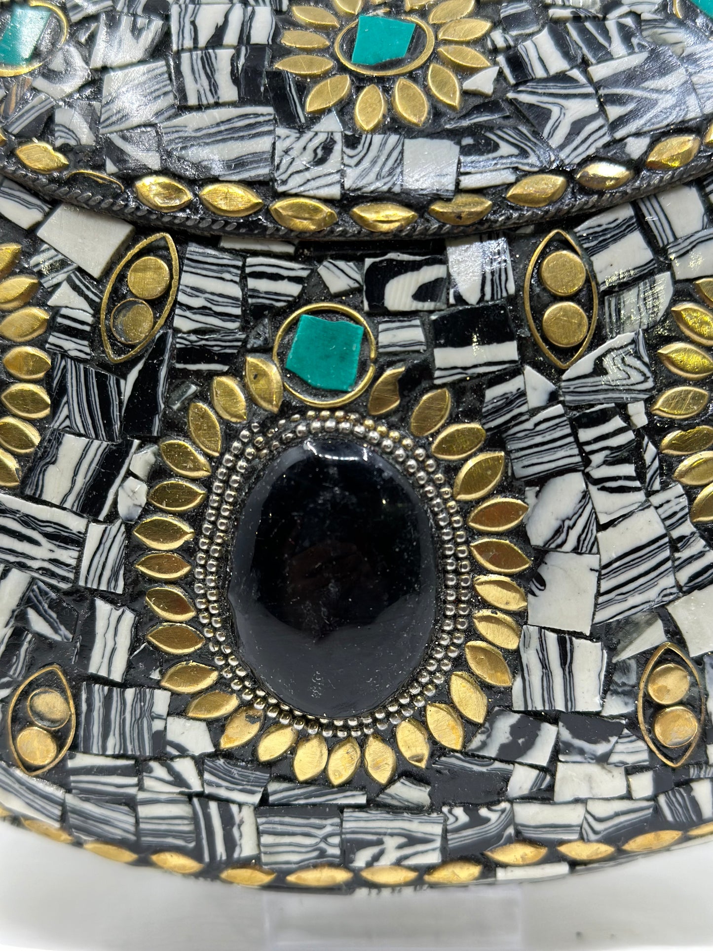 Hand work Matel Mosaic Clutch