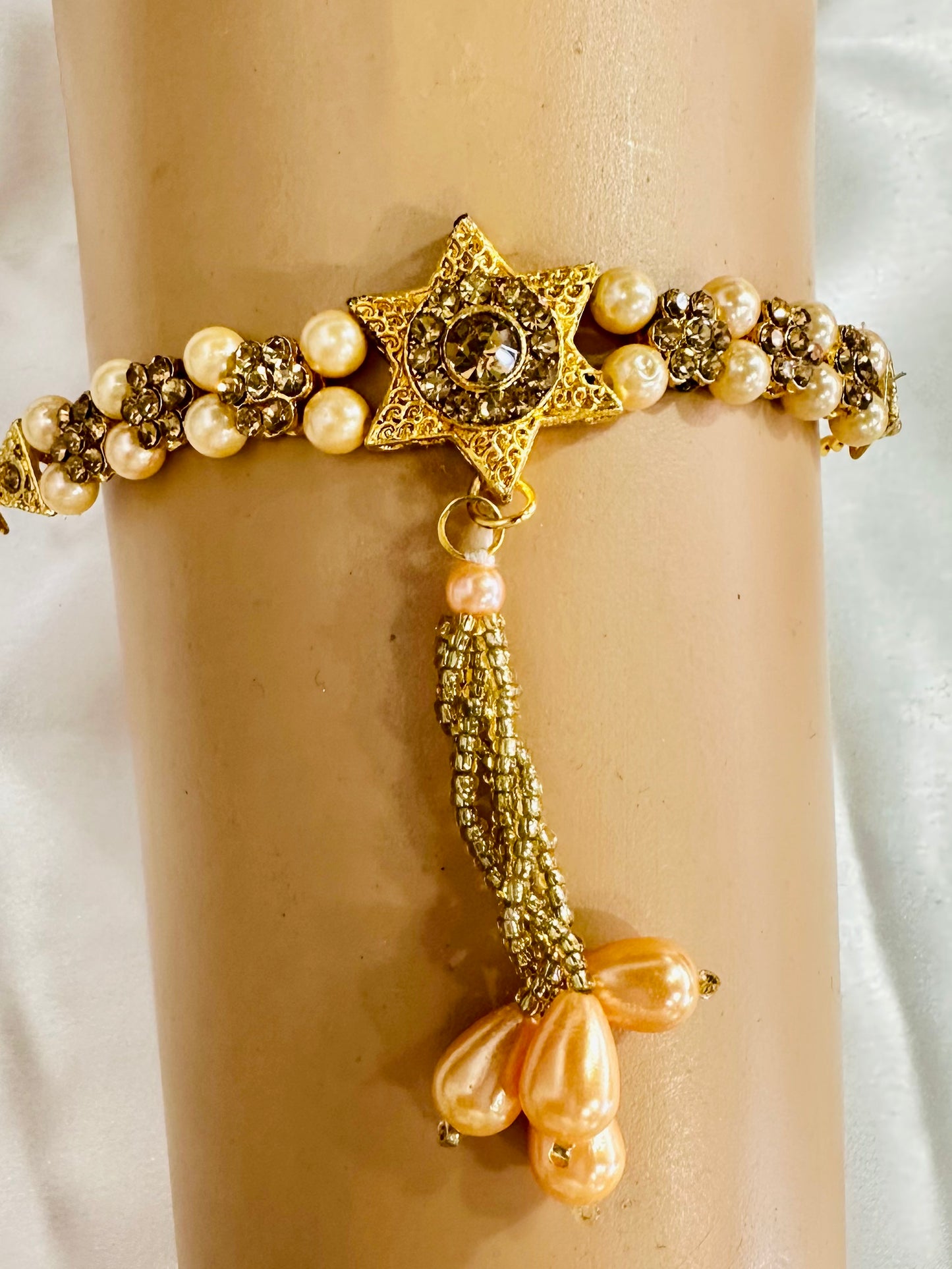 Traditional Armlets for Women and Girls – Rajputi Bajuband with Beaded Loom, Adjustable Arm Jewelry, Rajwadi Armlets