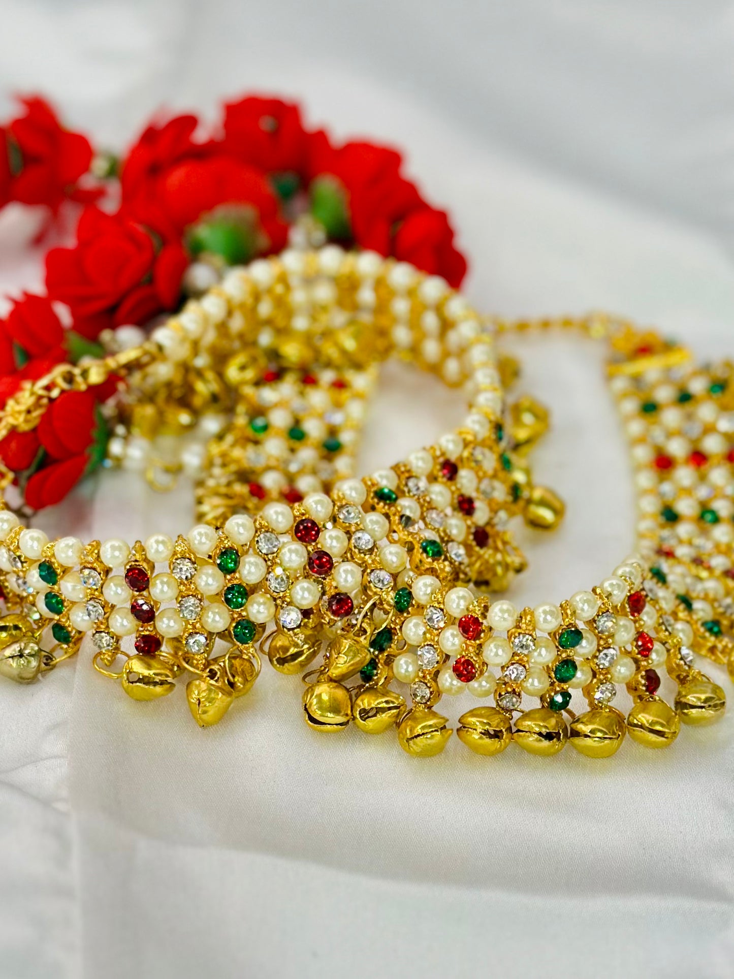 Multi Color Stone Anklets