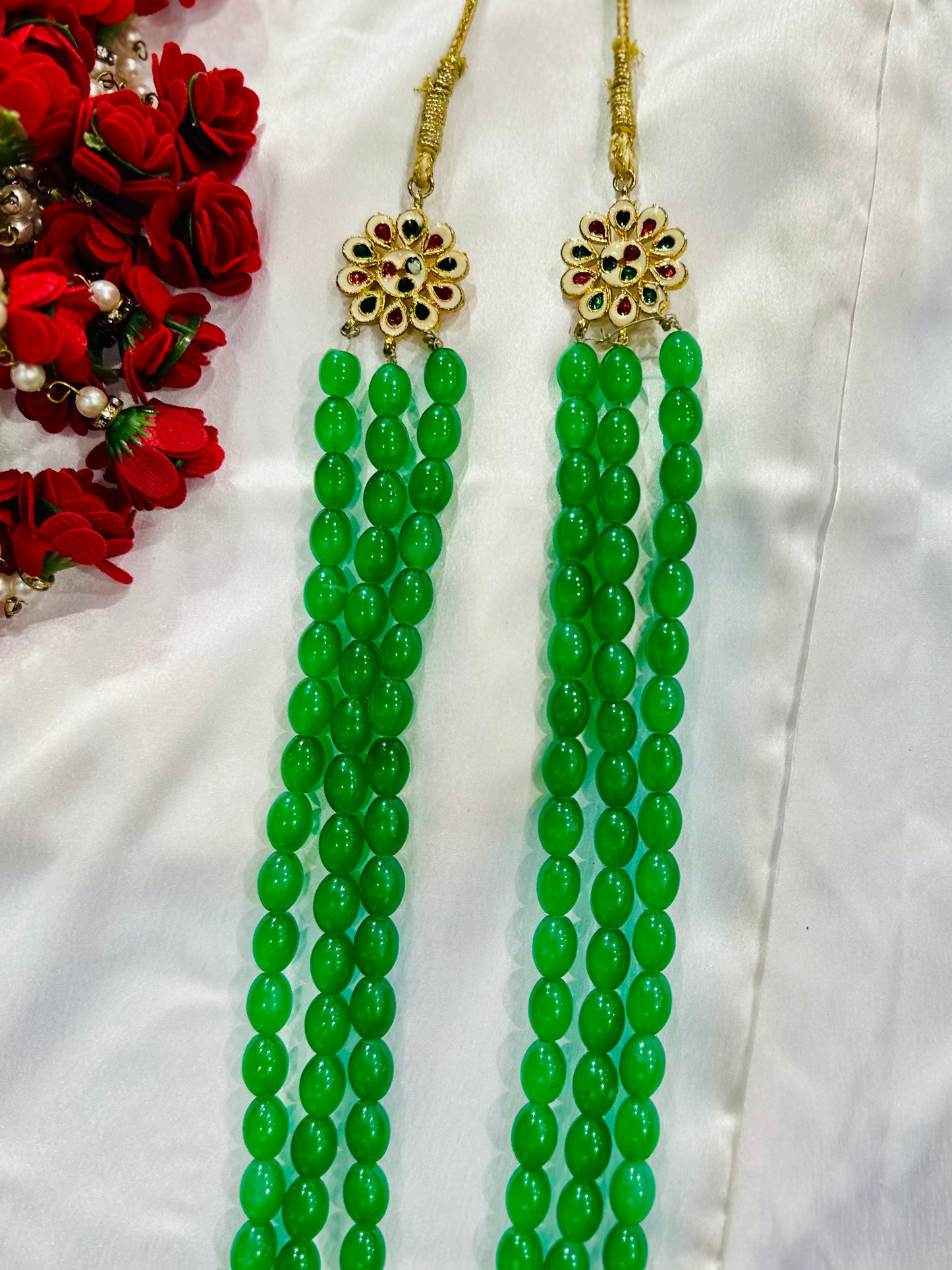 Gold Plated Indian Wedding Bollywood Dulha Moti Mala /Maharaja Haar/ Groom Necklace /Groom mens Necklace