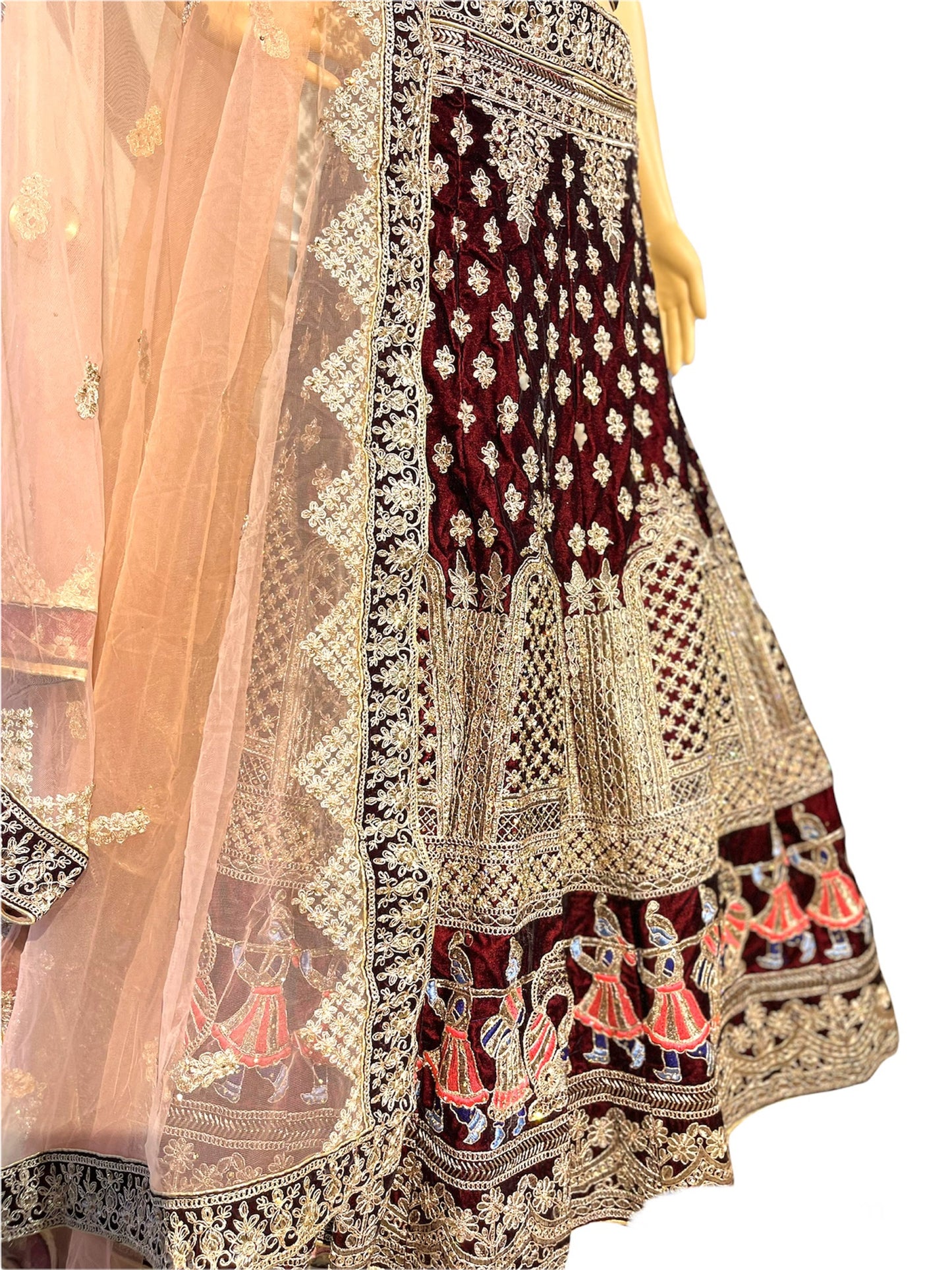 Coffee Bridal Lehenga