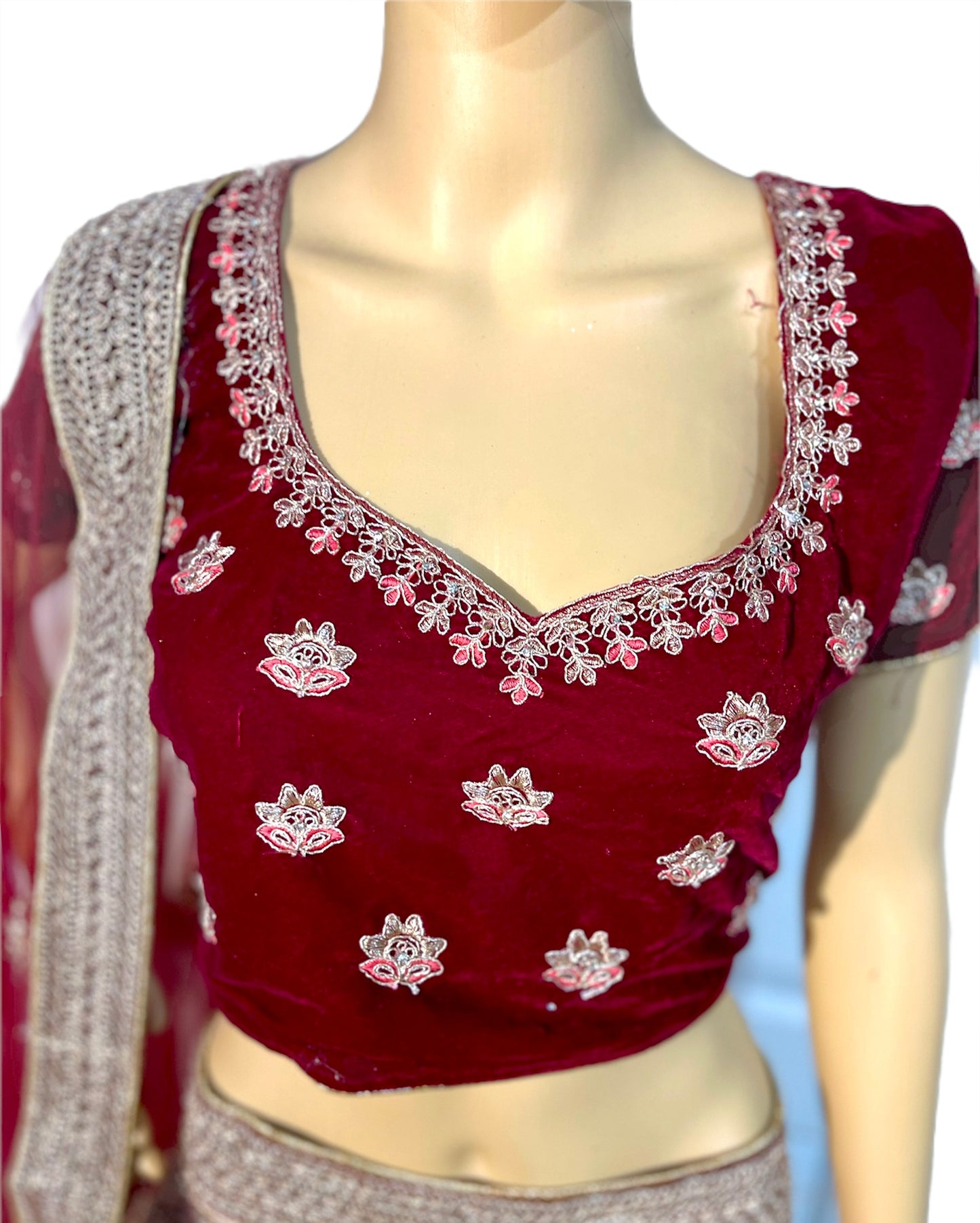 Magenta Bridal Lehenga