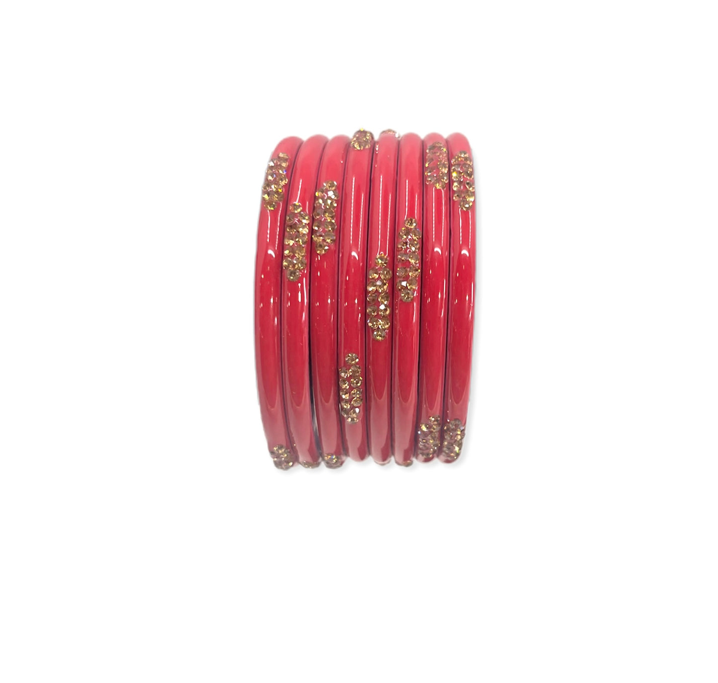 Pink color Glass bangles