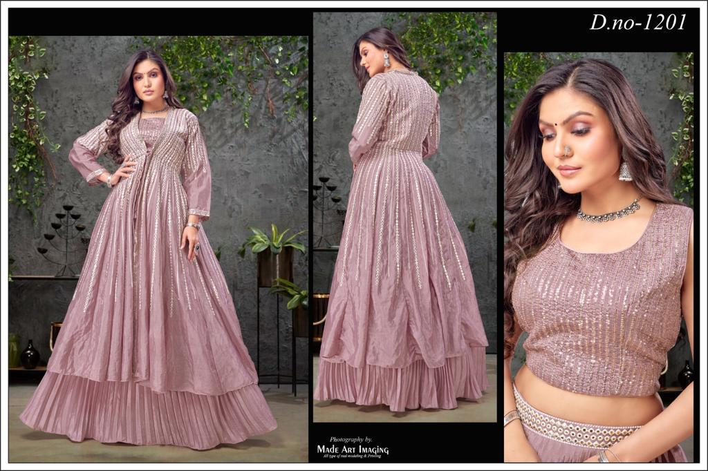 fully both side work embroidered & hand work Lehenga