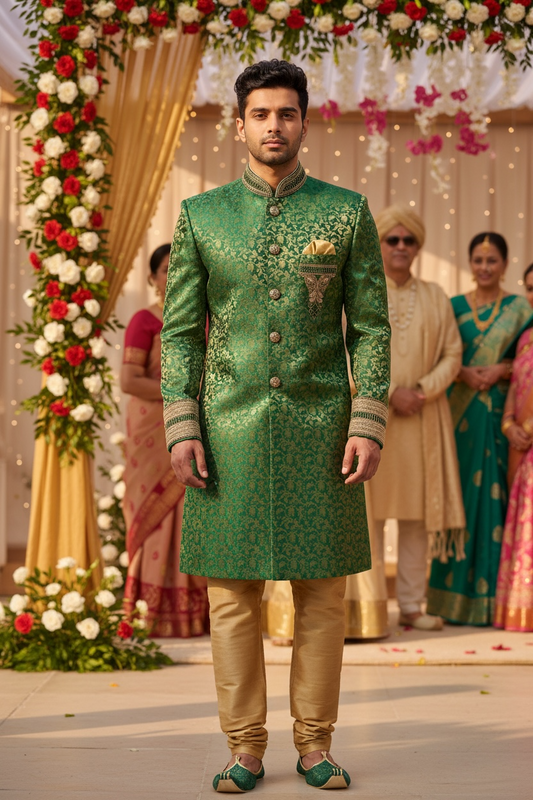 Mens handwork sherwani