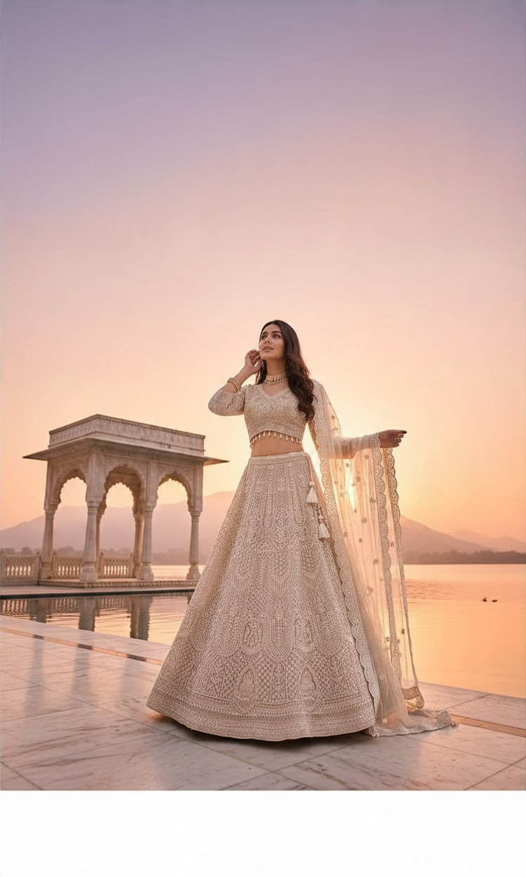 Gold color lehenga