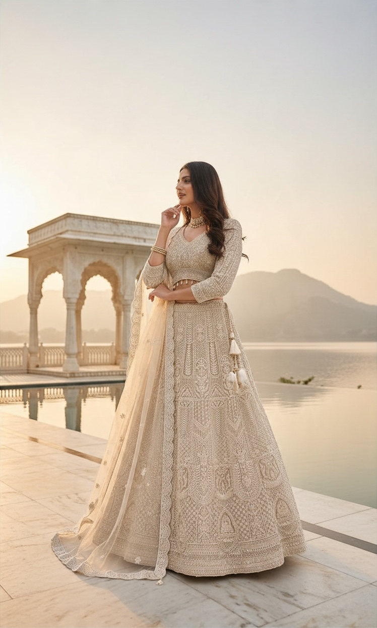 Gold color lehenga
