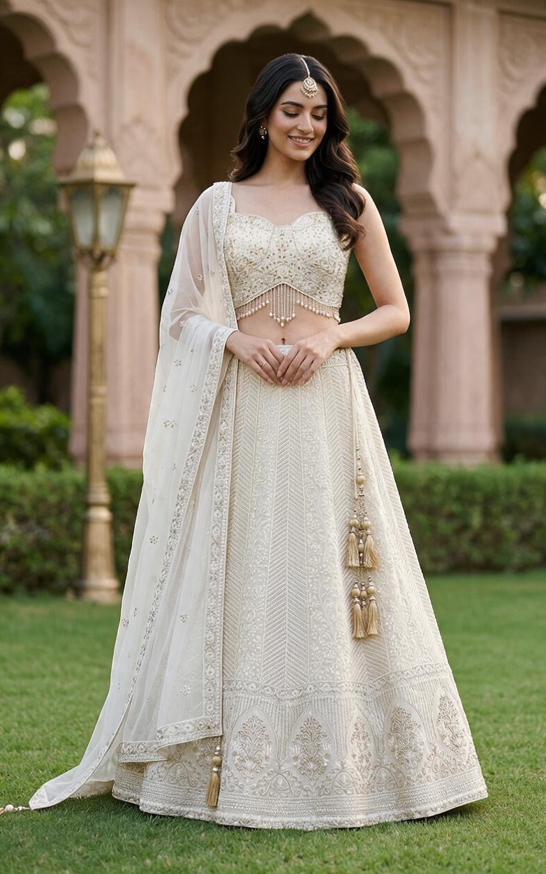 Gold color lehenga