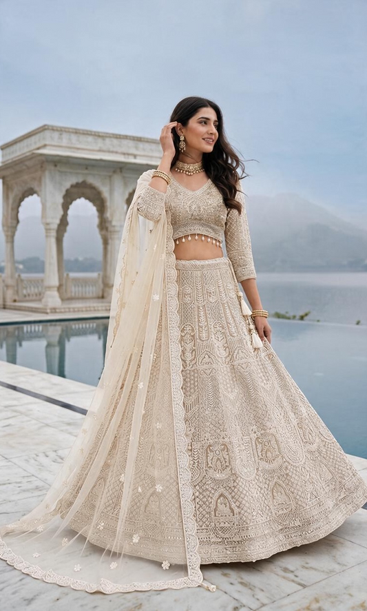 Gold color lehenga