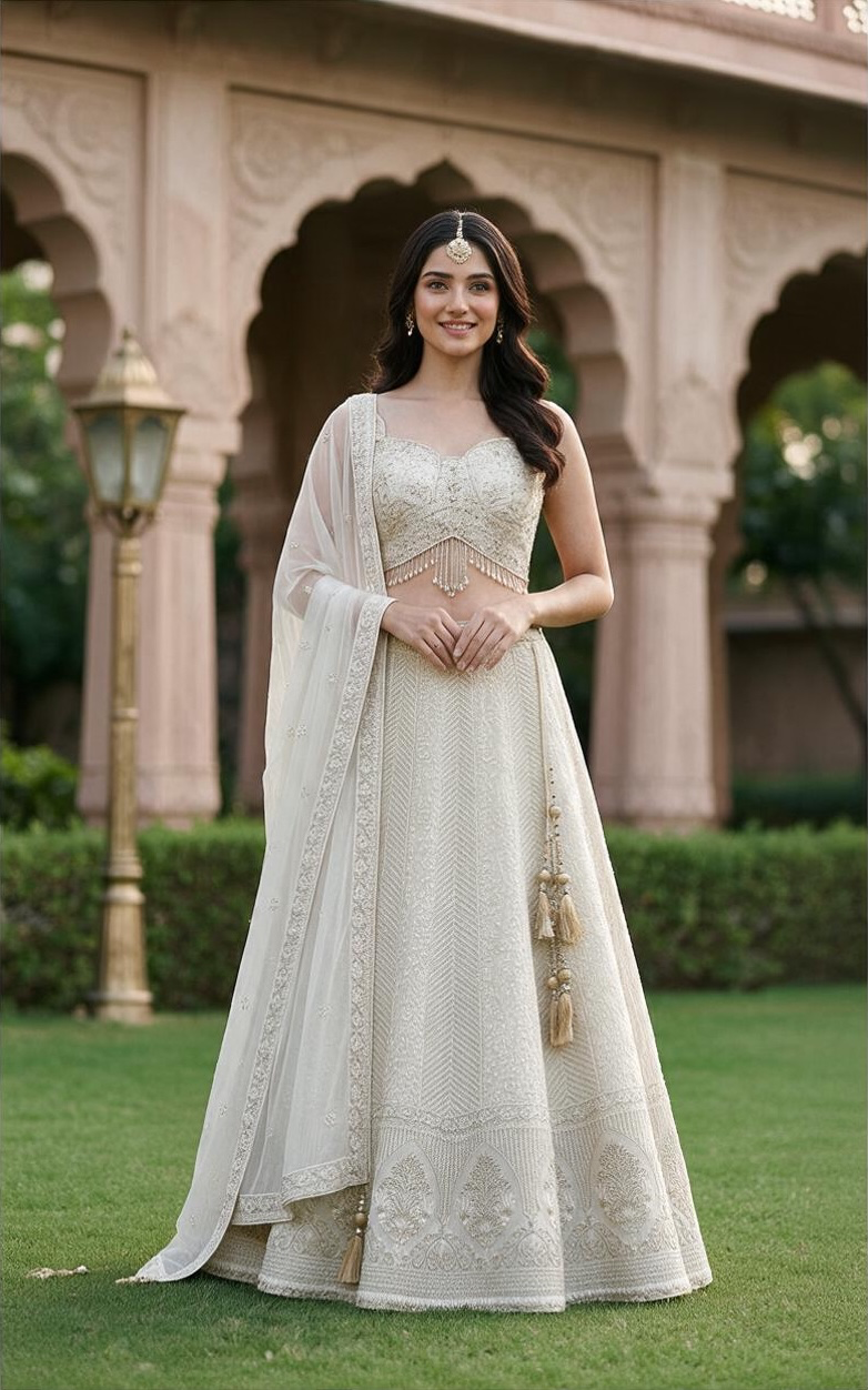 Gold color lehenga