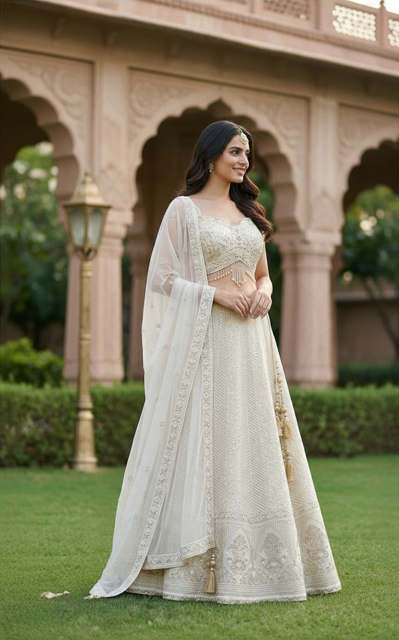 Gold color lehenga