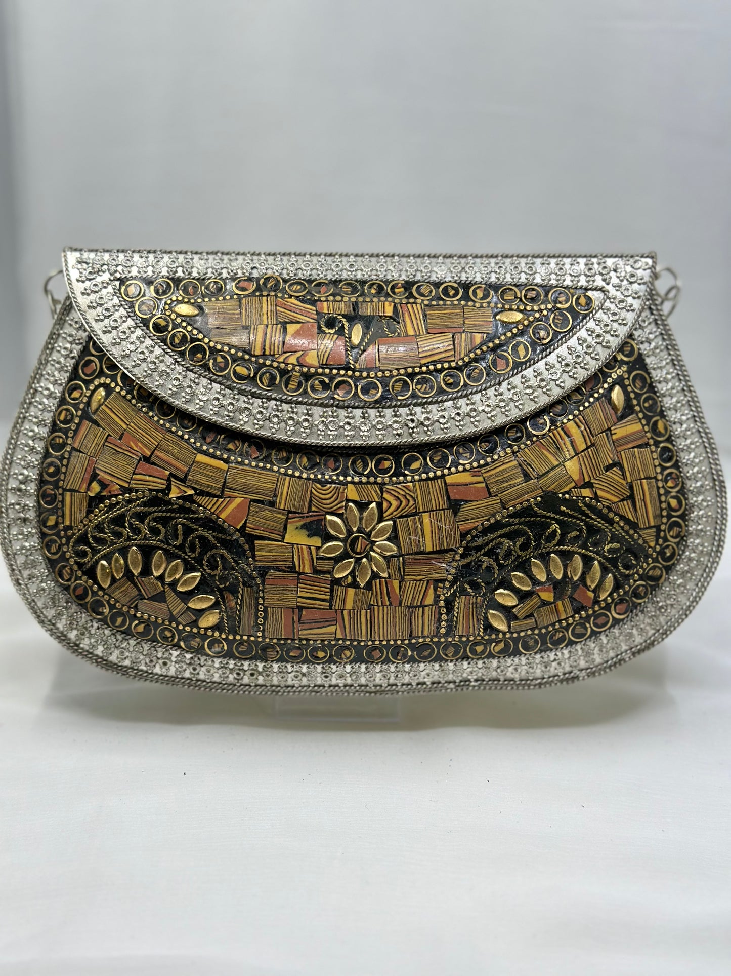 Hand work Matel Mosaic Clutch