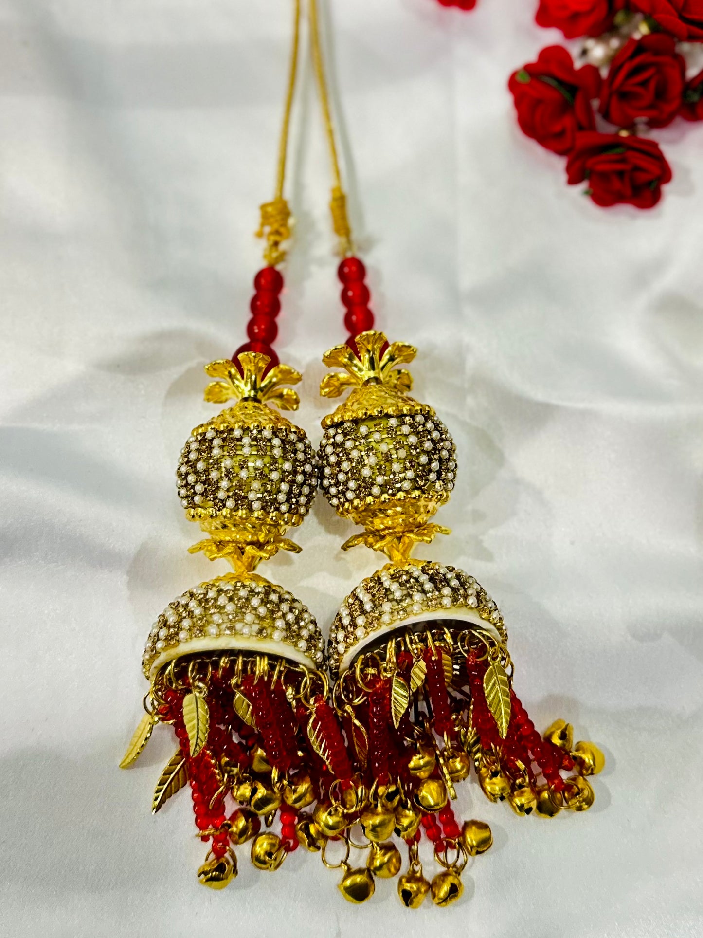 Traditional Golden Wedding Kalira/Kalere/Kaleera Bridal Hand Hanging Kalira for Women and Girls