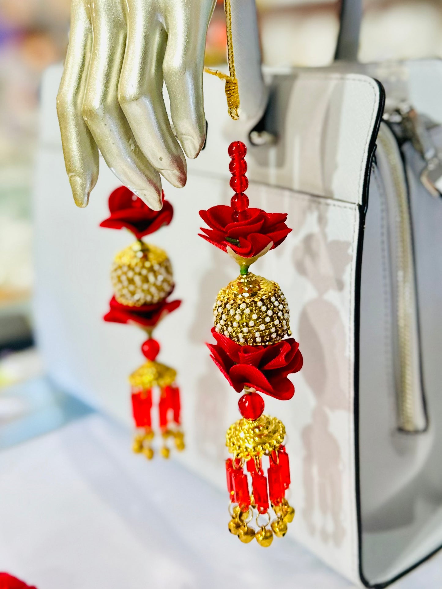 Traditional Golden Wedding Kalira/Kalere/Kaleera Bridal Hand Hanging Kalira for Women and Girls