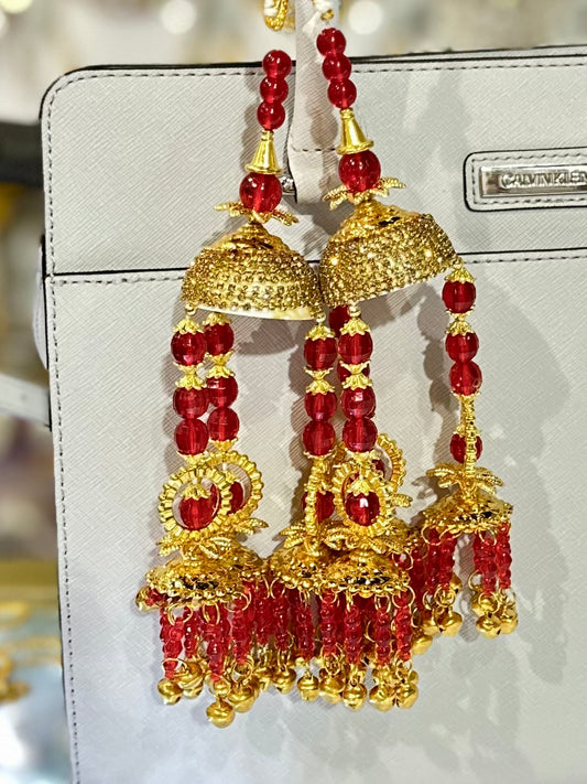 Traditional Golden Wedding Kalira/Kalere/Kaleera Bridal Hand Hanging Kalira for Women and Girls