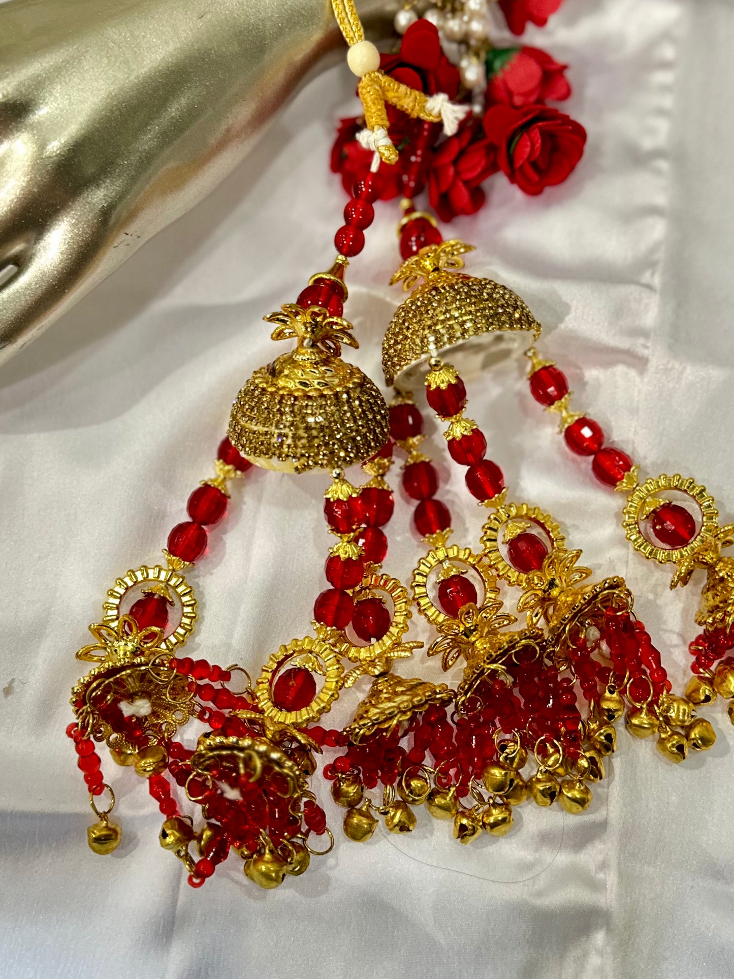 Traditional Golden Wedding Kalira/Kalere/Kaleera Bridal Hand Hanging Kalira for Women and Girls