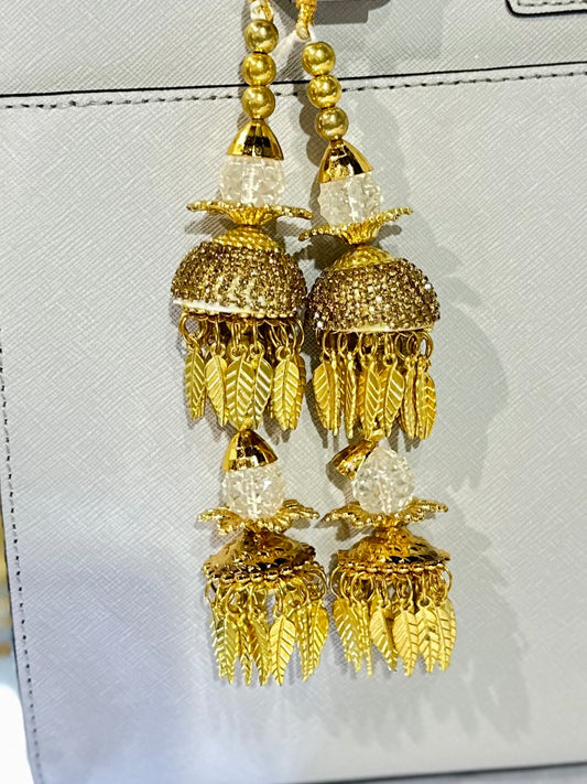 Traditional Golden Wedding Kalira/Kalere/Kaleera Bridal Hand Hanging Kalira for Women and Girls