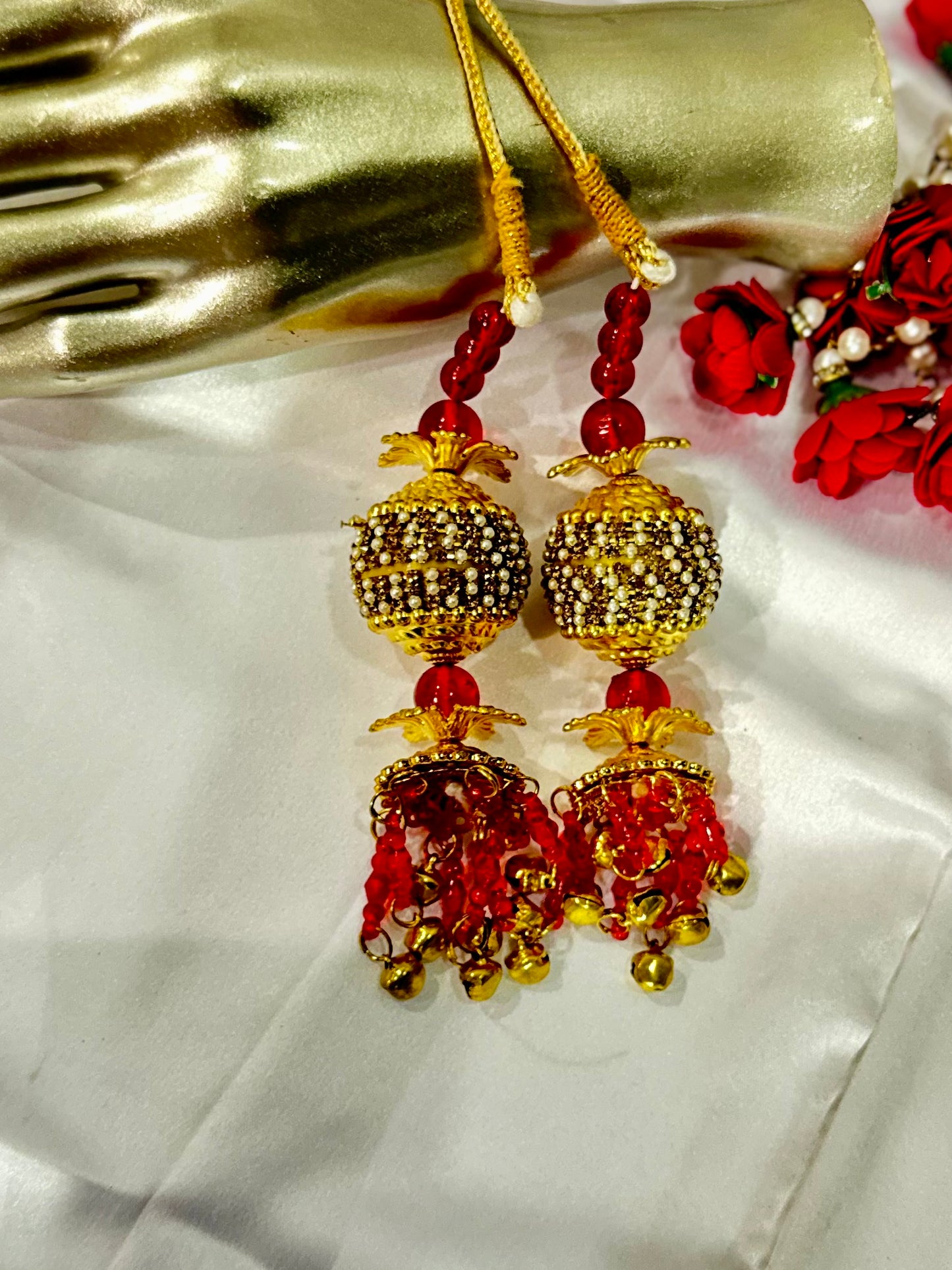 Traditional Golden Wedding Kalira/Kalere/Kaleera Bridal Hand Hanging Kalira for Women and Girls