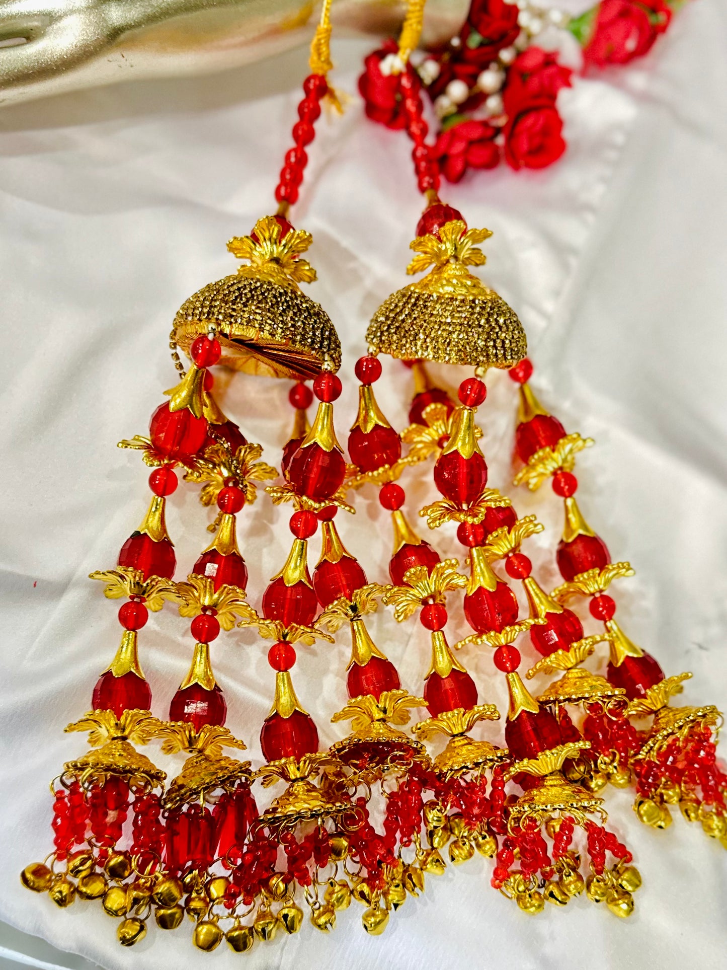 Traditional Golden Wedding Kalira/Kalere/Kaleera Bridal Hand Hanging Kalira for Women and Girls