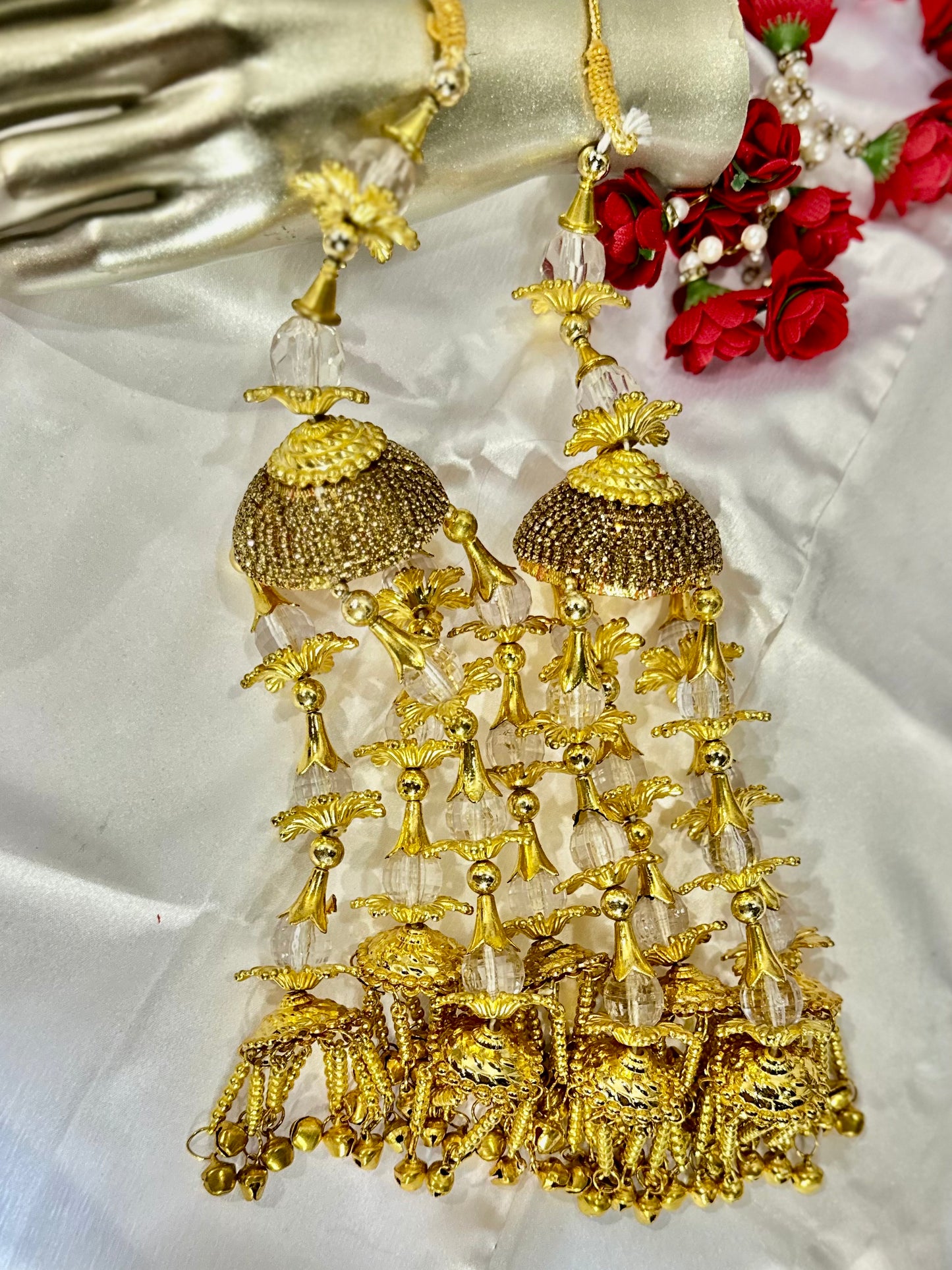 Traditional Golden Wedding Kalira/Kalere/Kaleera Bridal Hand Hanging Kalira for Women and Girls