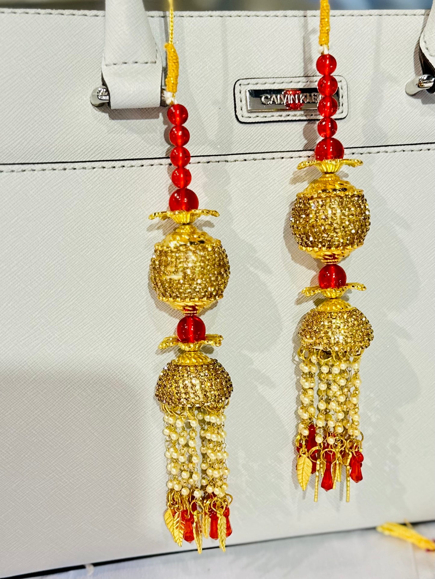 Traditional Golden Wedding Kalira/Kalere/Kaleera Bridal Hand Hanging Kalira for Women and Girls