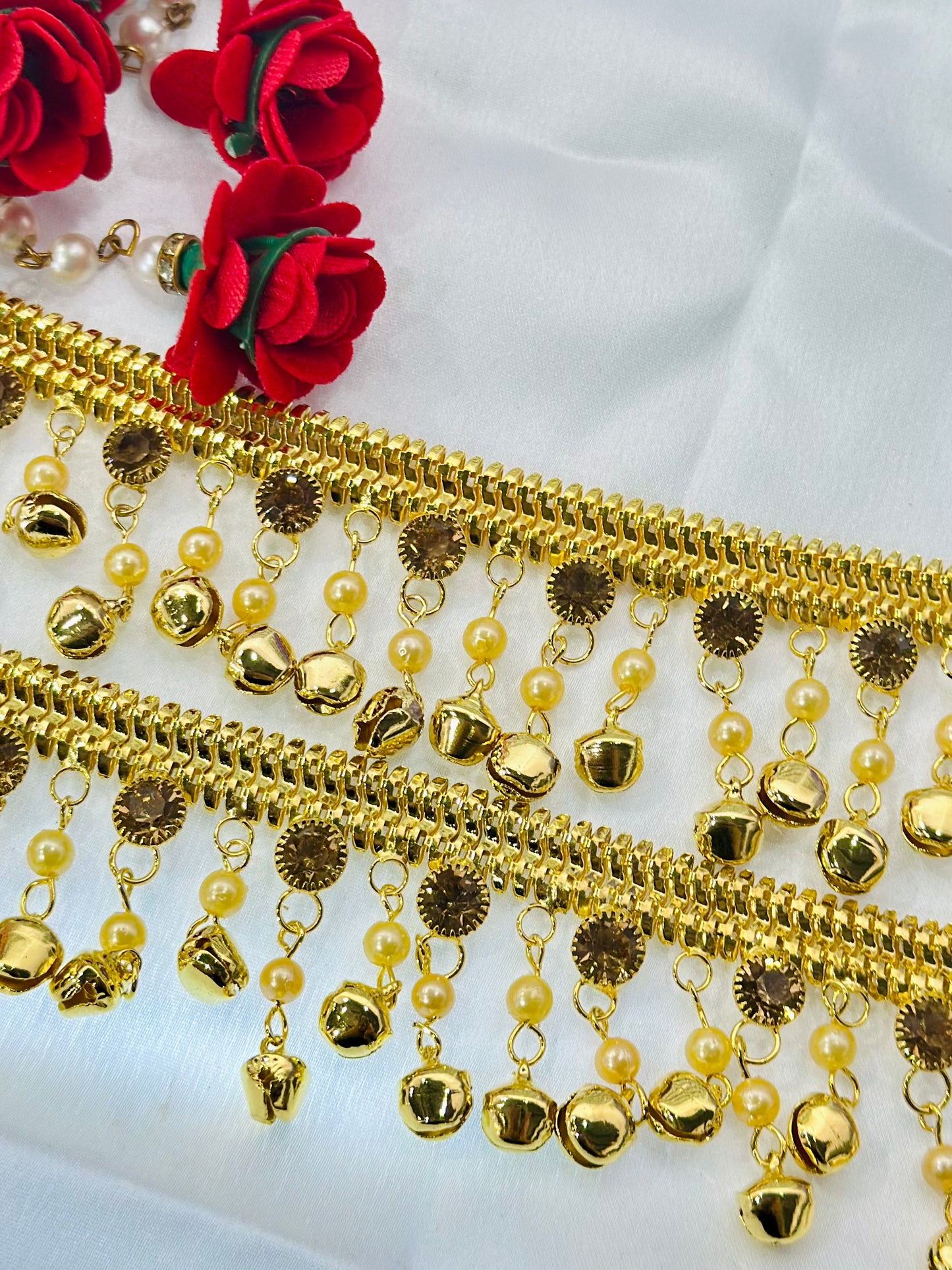 Gold Stone Anklets
