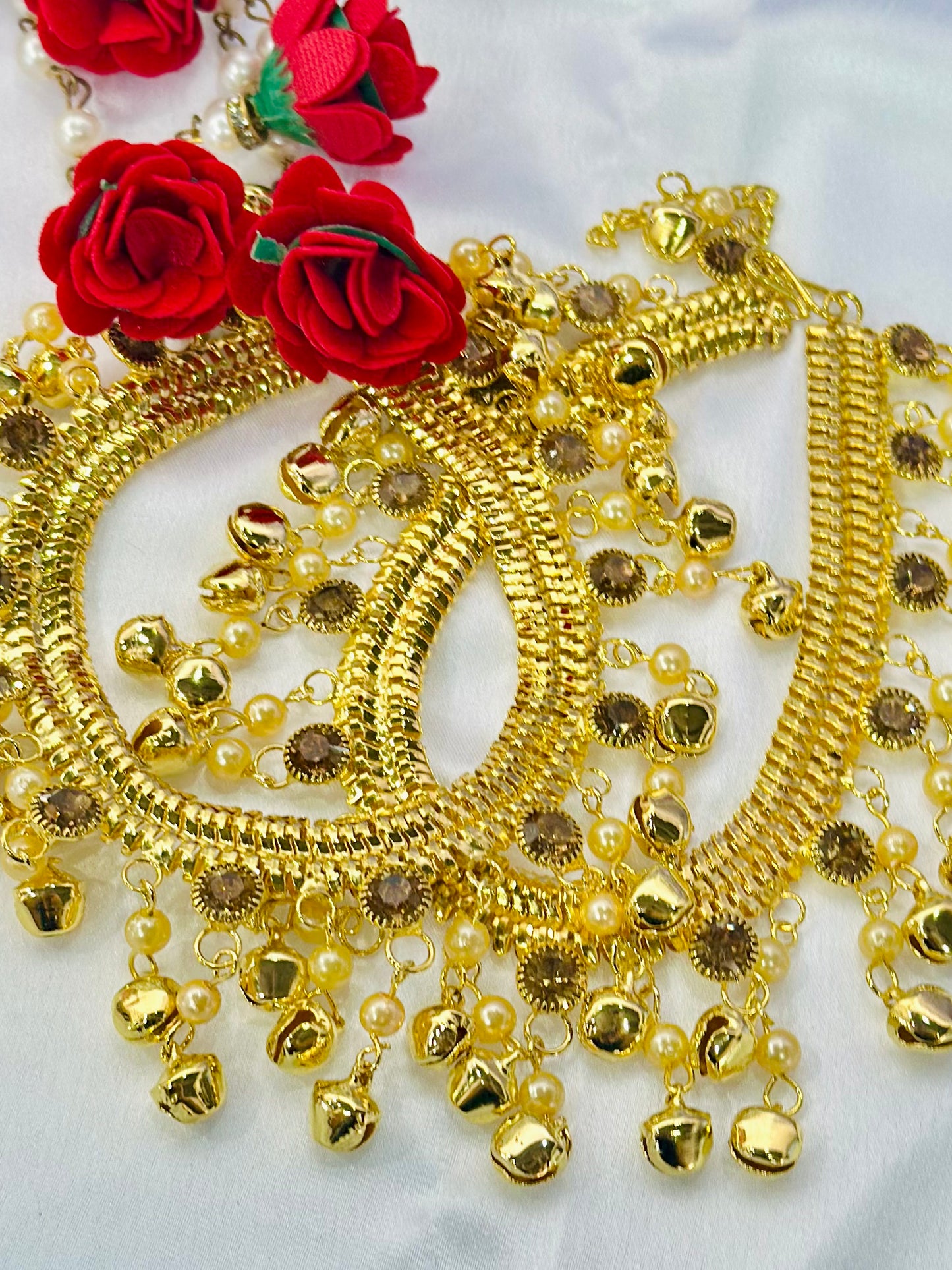Gold Stone Anklets