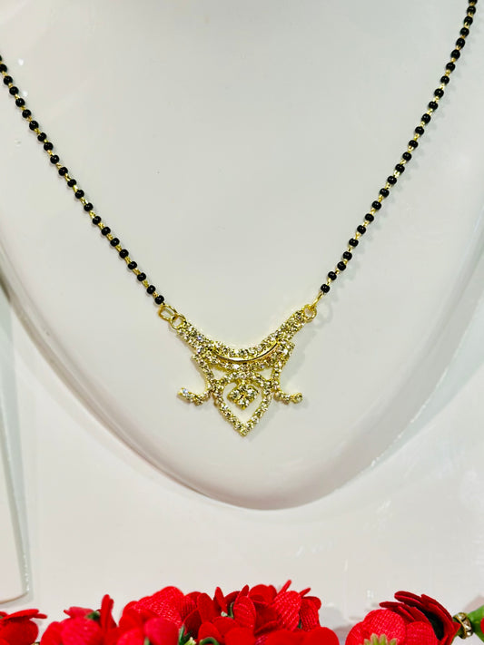 Diamond Mangalsutra Womens , Gold Plated Mangalsutra, Bollywood Actress Mangalsutra, Indian Jewelry, Indian Mangalsutra