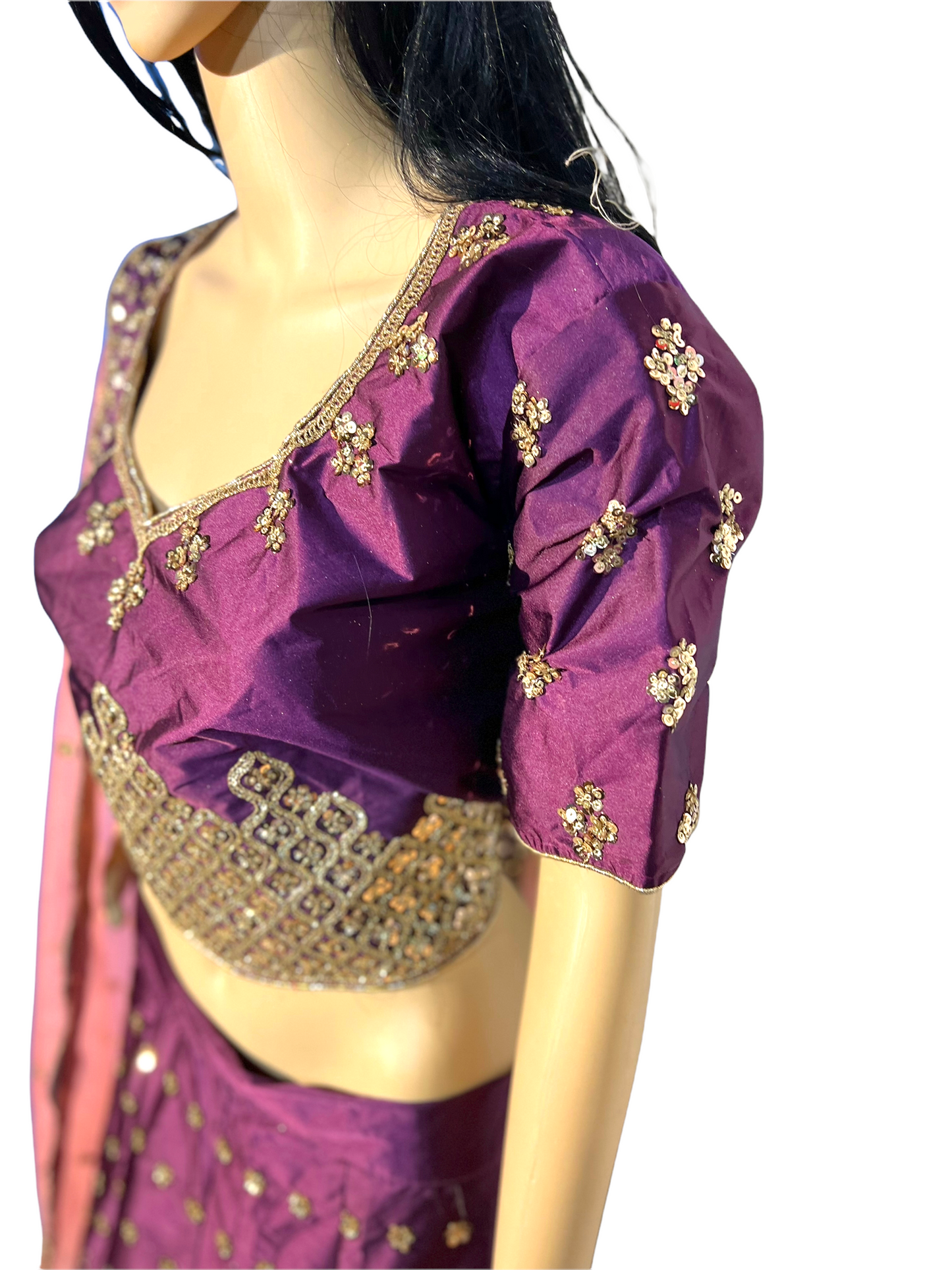 Silk Purple Lehenga