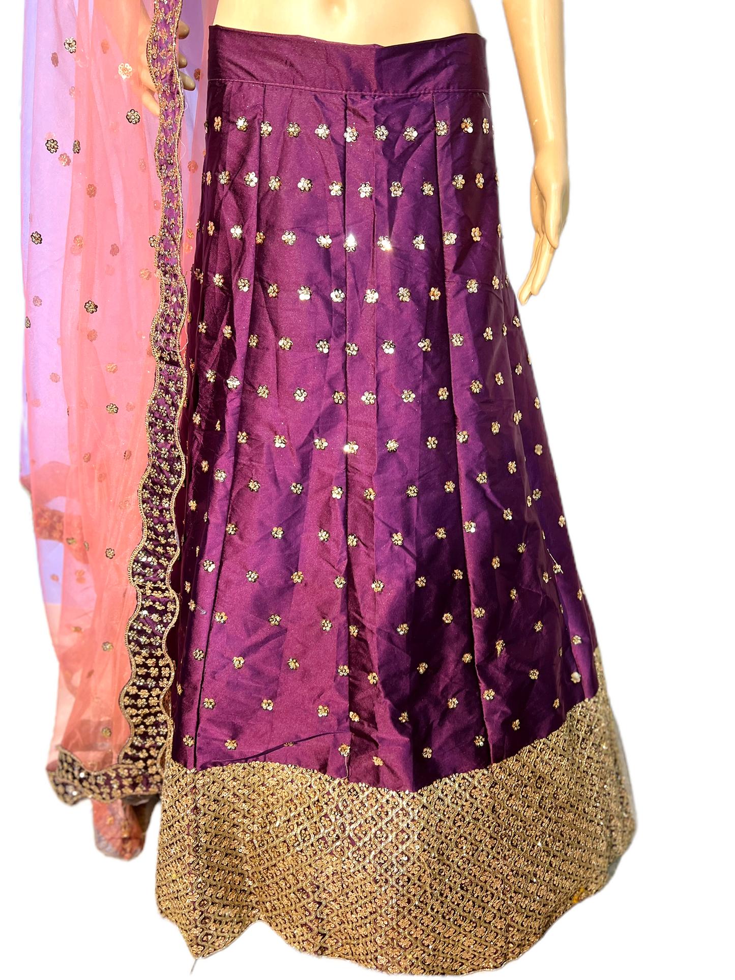 Silk Purple Lehenga