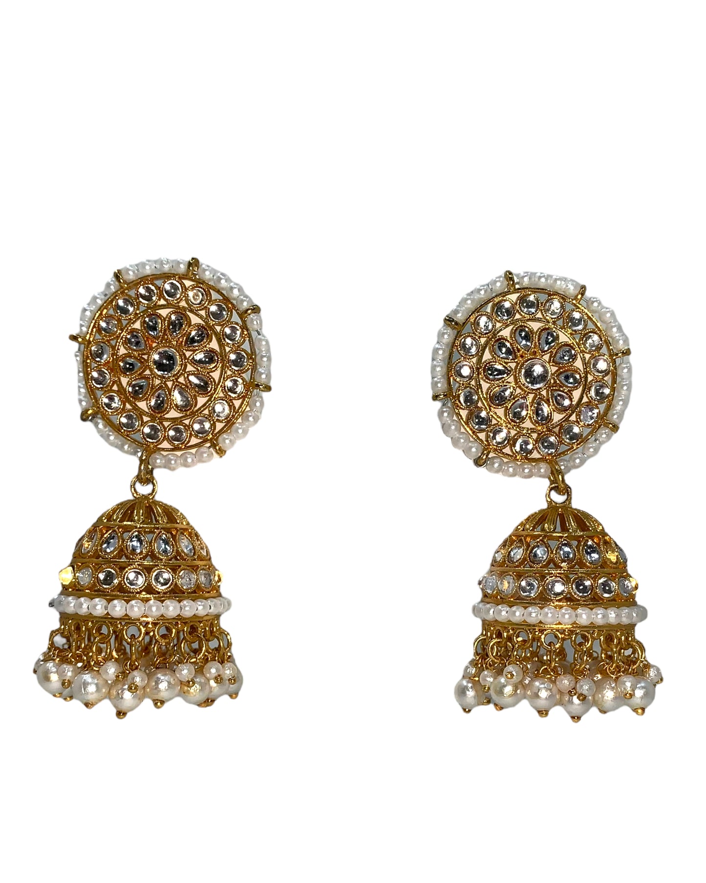 Gold Plated Kundan Earrings