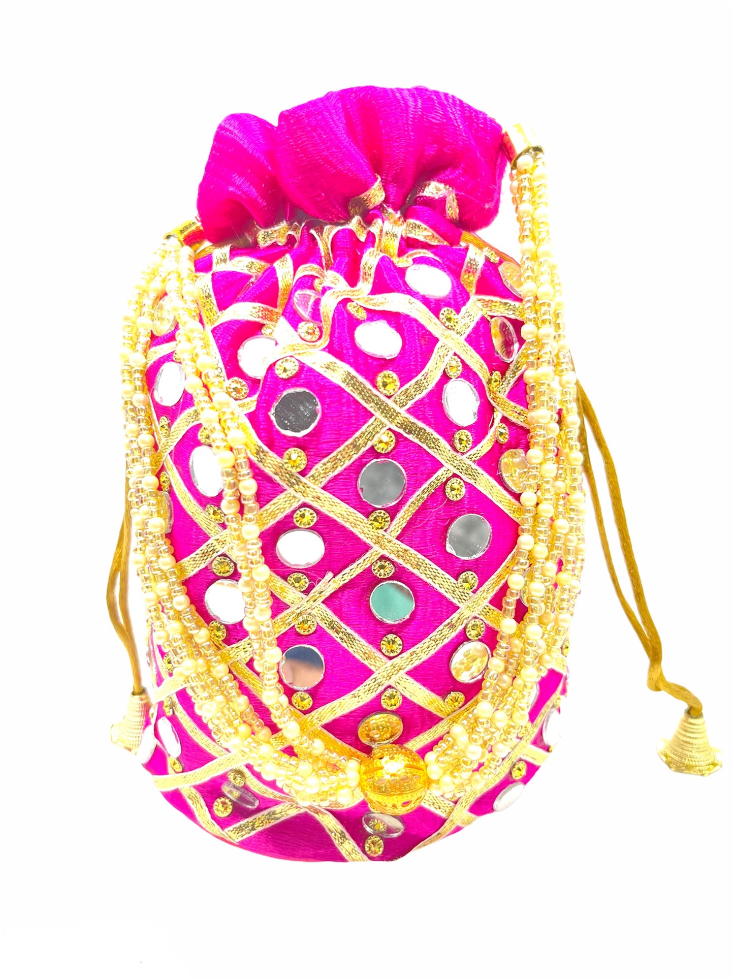 Handicrafts and jewellery Designer Women Potli Bags, Evening Handbags for women