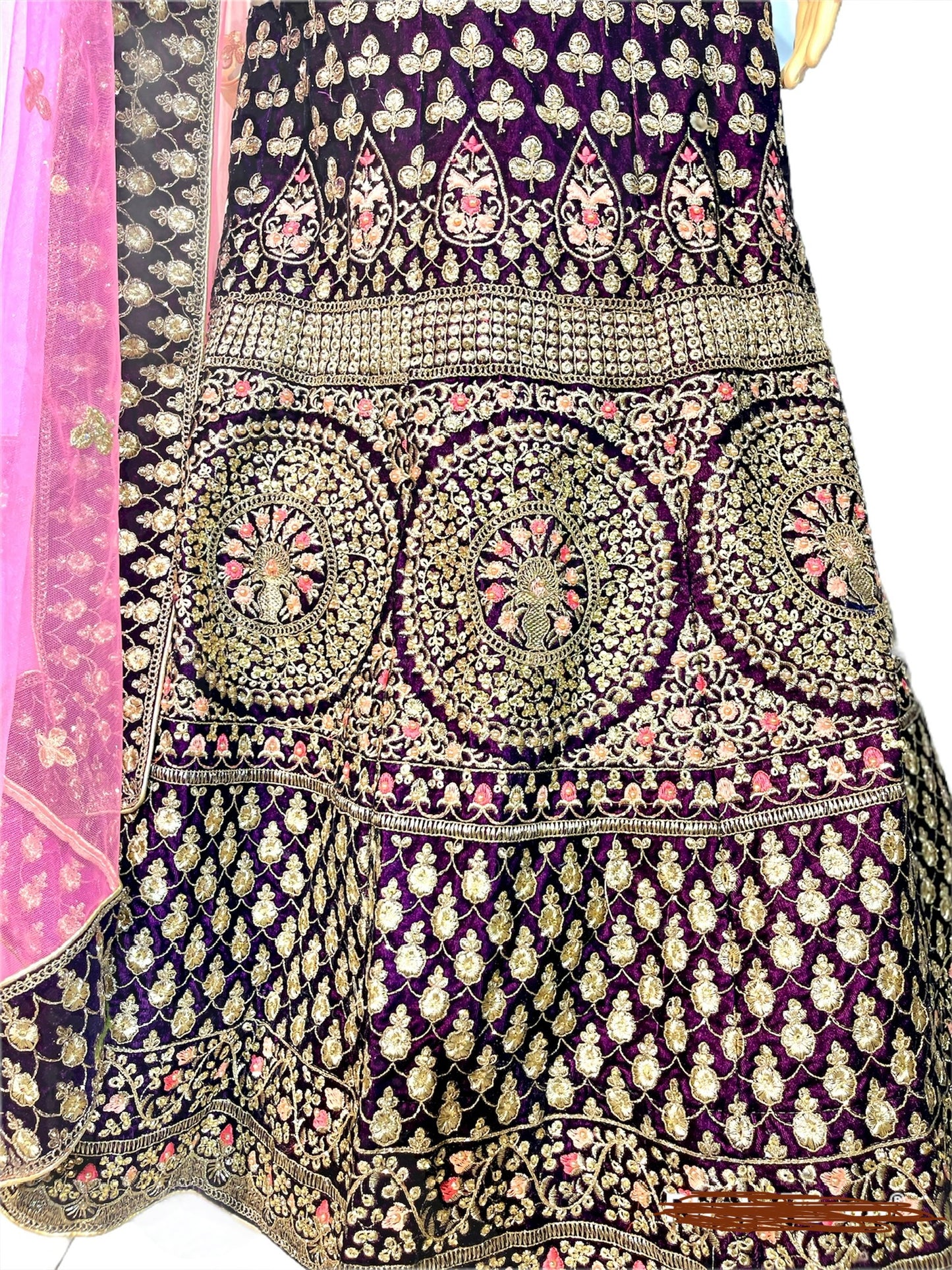 Purple Bridal Lehenga