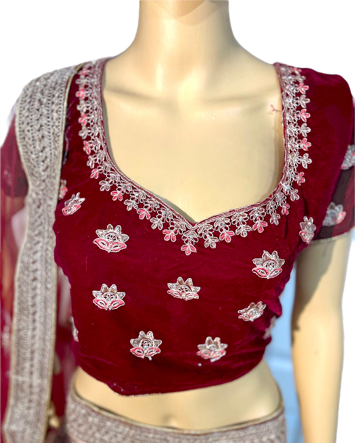 Magenta Bridal Lehenga