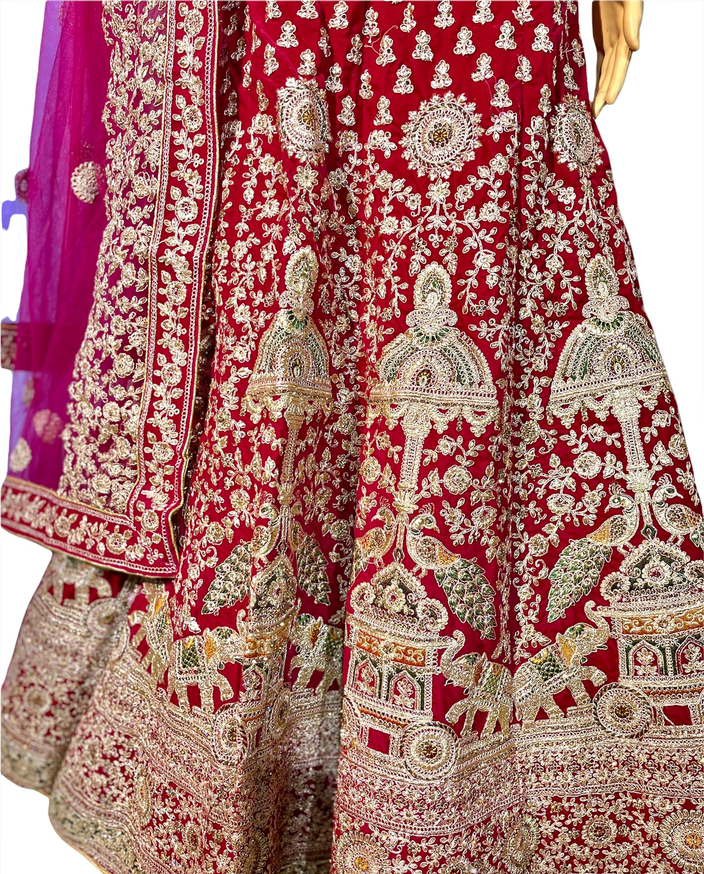 Magenta Bridal Lehenga