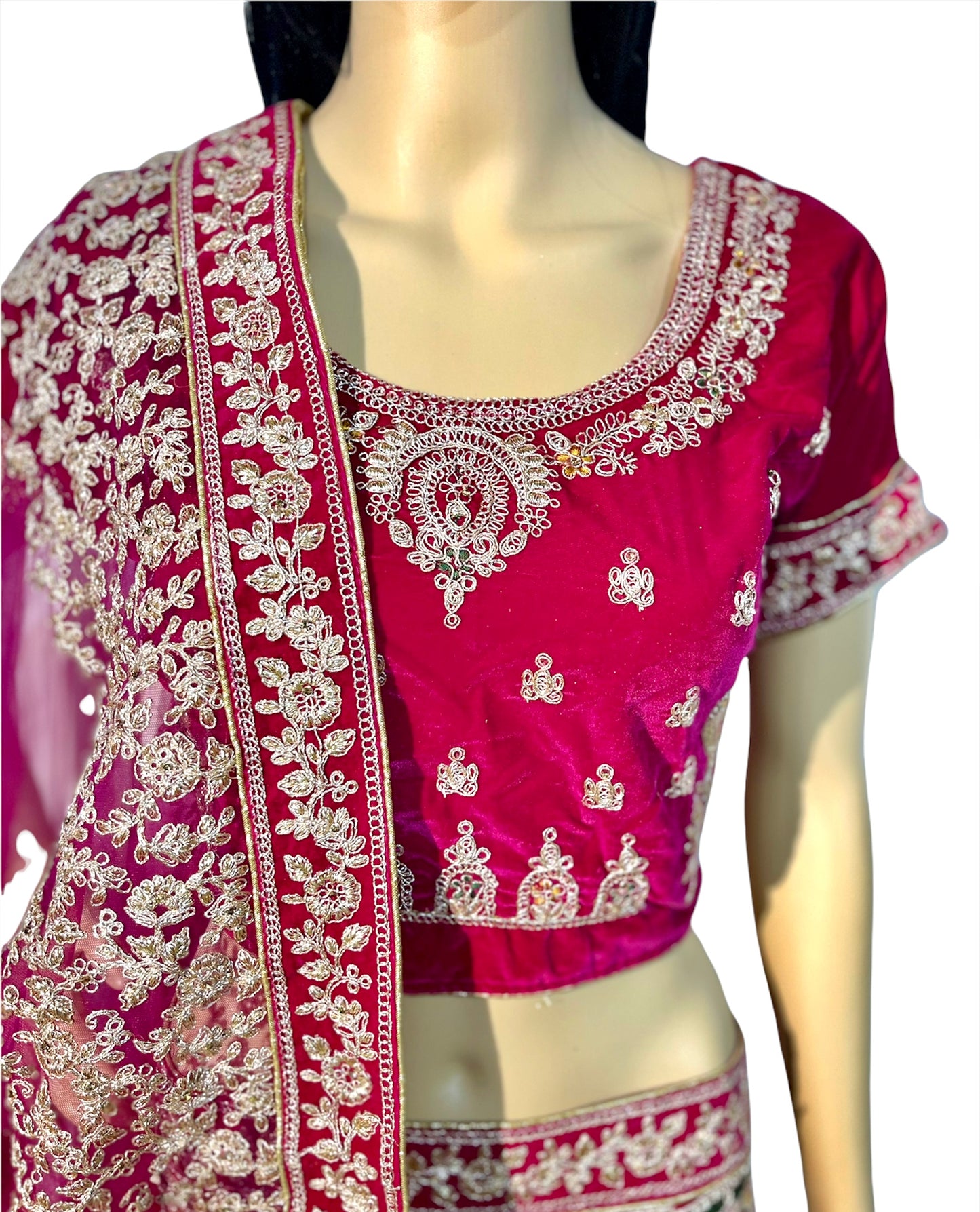 Magenta Bridal Lehenga