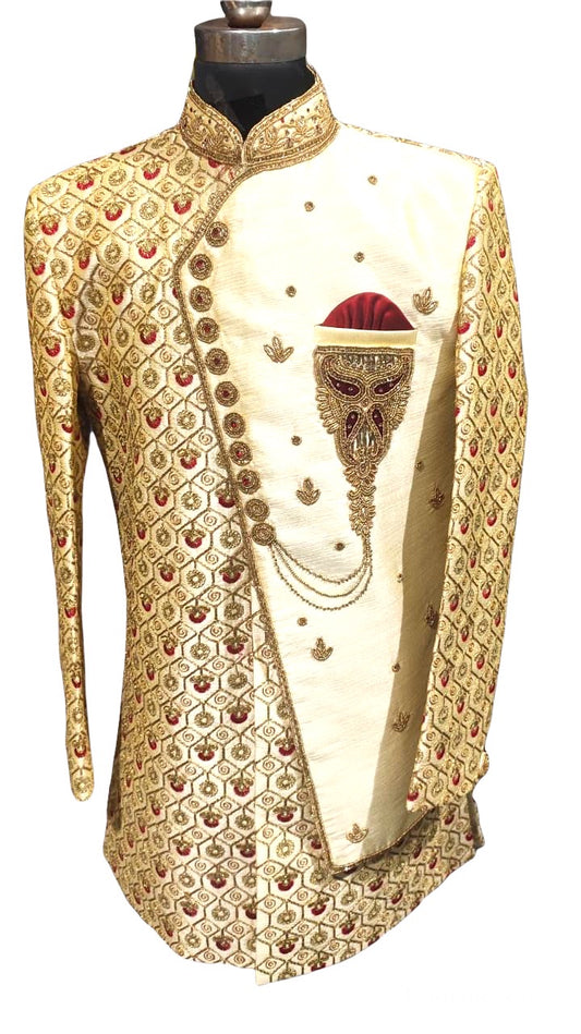 Mens handwork sherwani