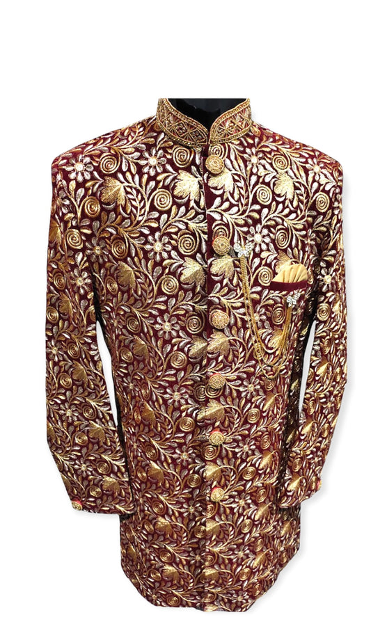 Mens handwork sherwani