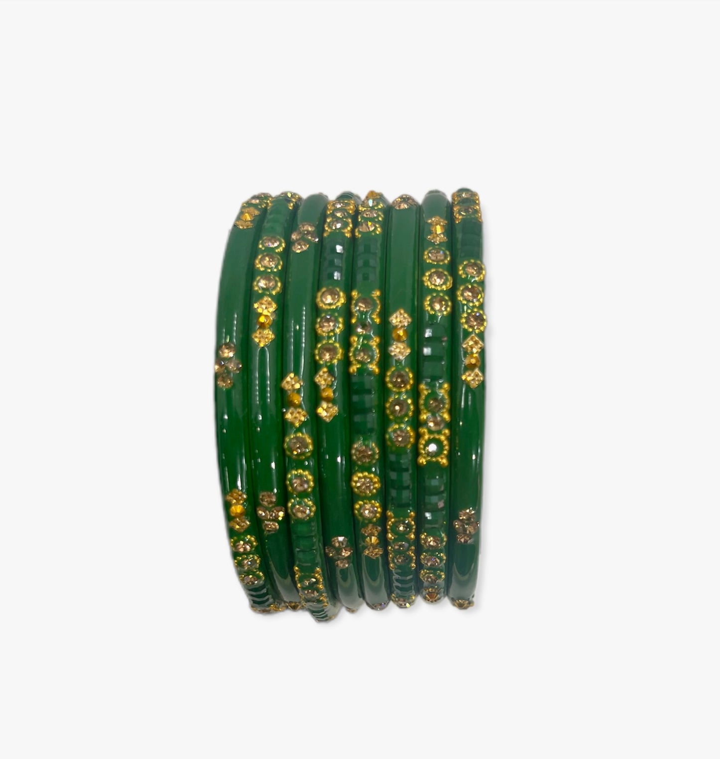 Green color Glass  bangles