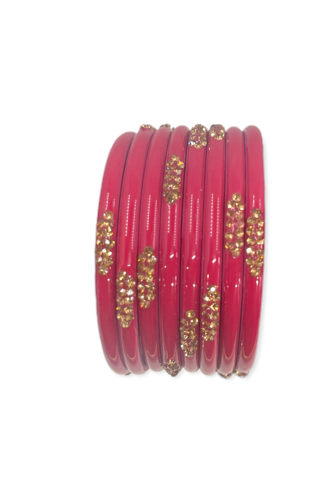 Pink color Glass  bangles