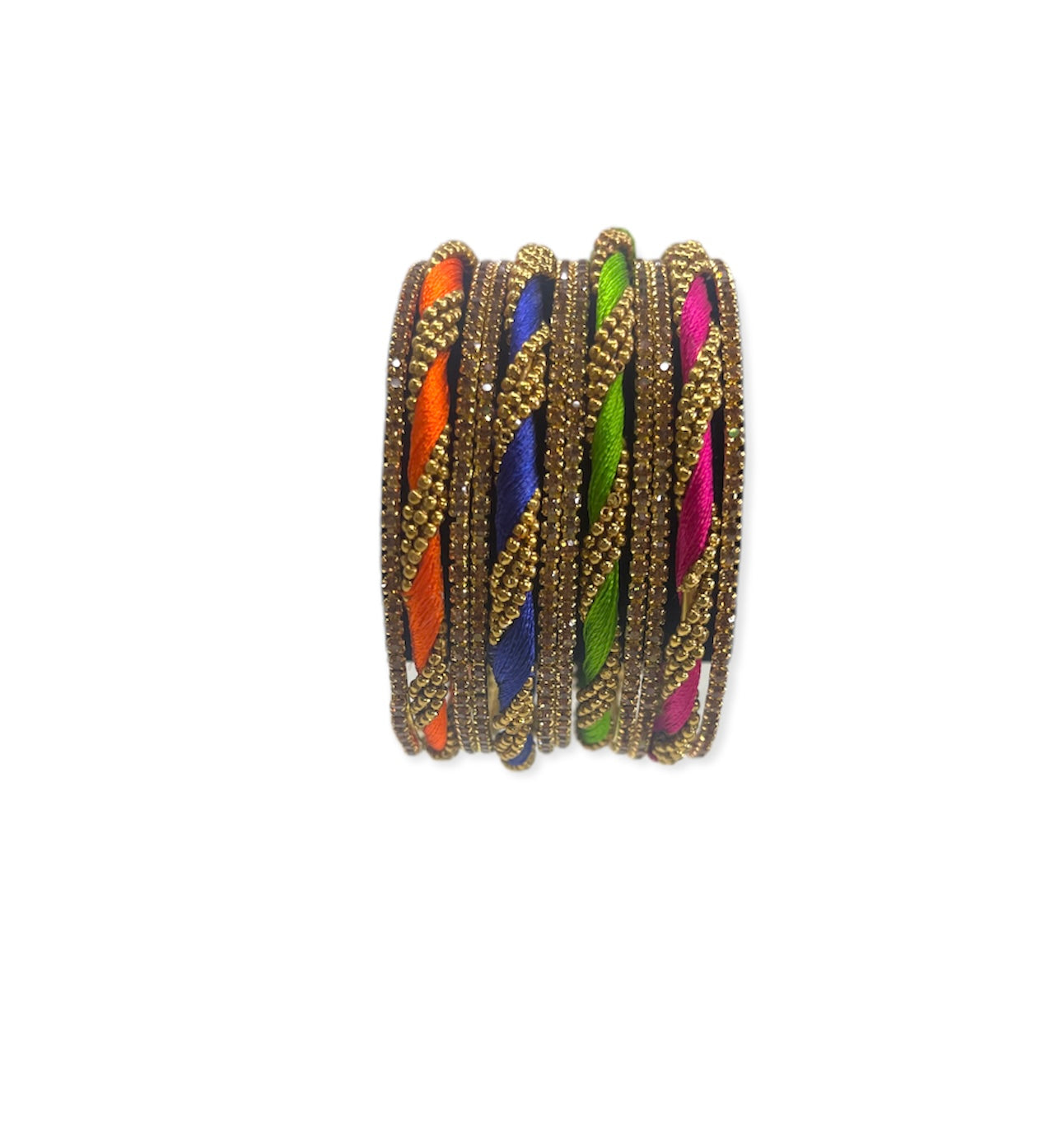 Multi Thread stone studded Bangles