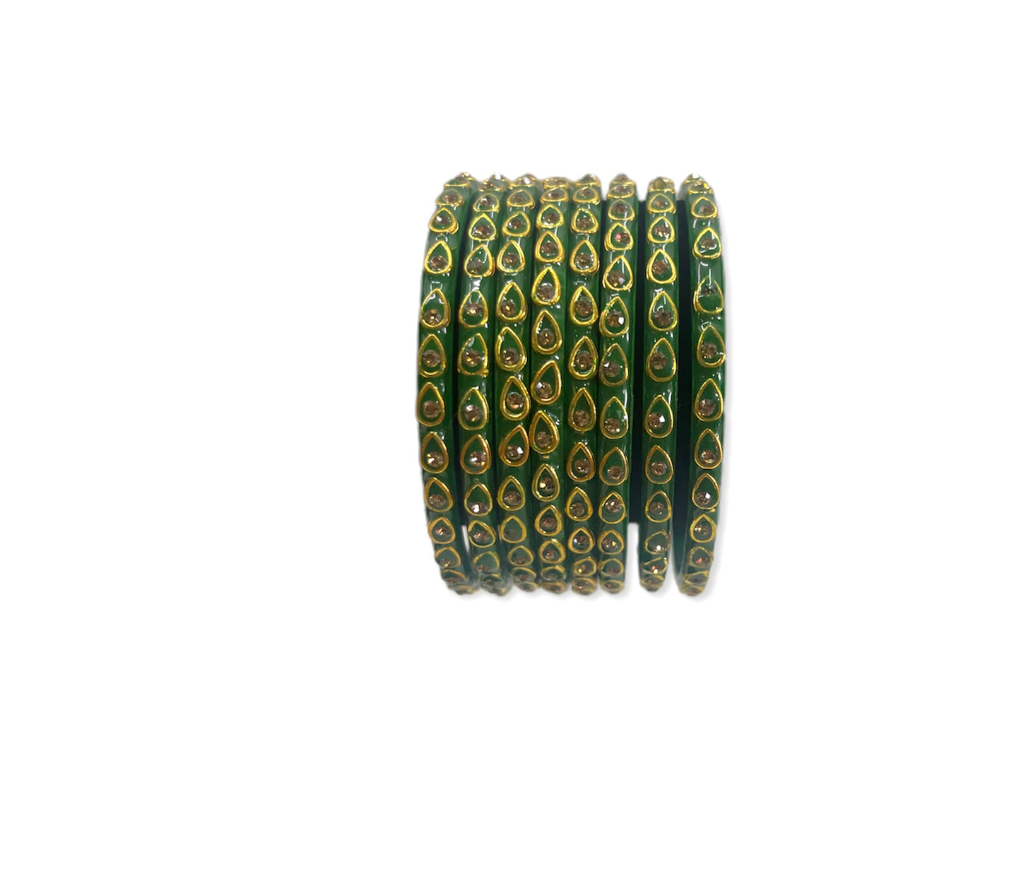 Green  color Glass  bangles