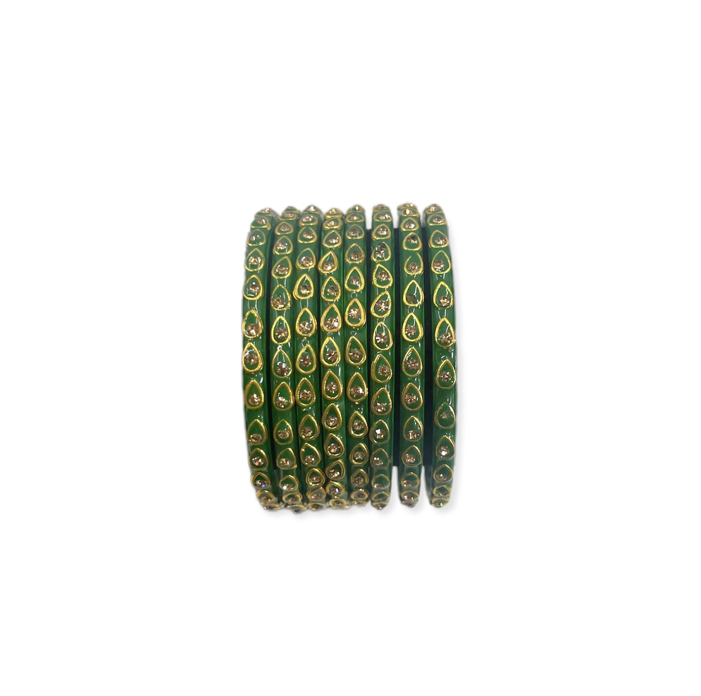 Green  color Glass  bangles