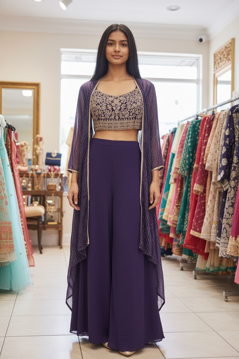 Plazzo set with cape
