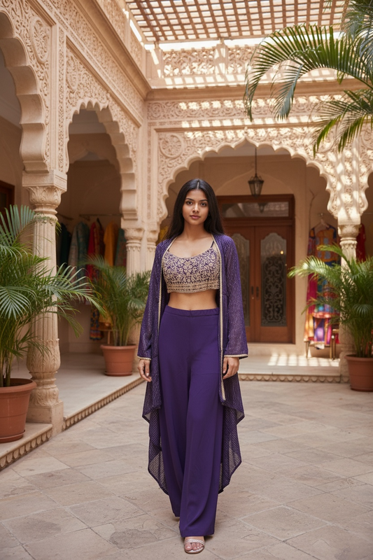 Plazzo set with cape